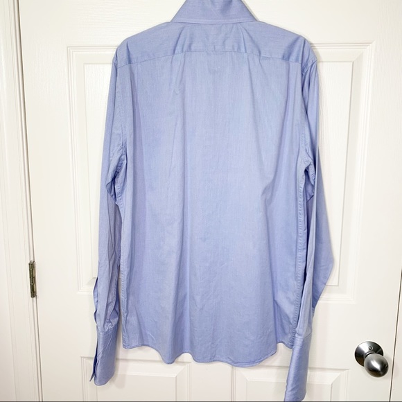 Banana Republic Long Sleeve Button Down Shirt in Light Blue Size 16-16.5 - Picture 4 of 9